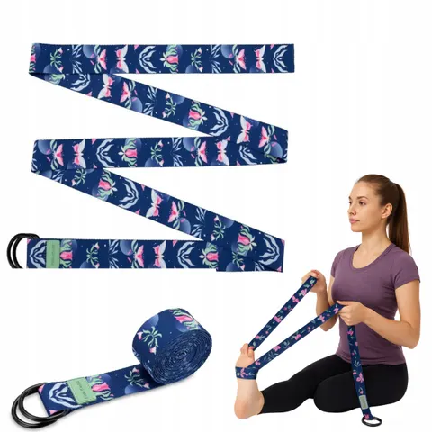 Pas do jogi Spokey The Bloom Belt – 240 cm – zdjęcie 3