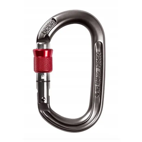 Karabinek Ocun Osprey Screw anthracite/red – zdjęcie 2