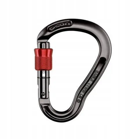 Karabinek Ocun Eagle Hms Screw anthracite/red – zdjęcie 3