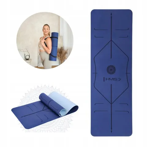 YM10 Mata Tpe Do Jogi Dark Blue Hms – zdjęcie 3
