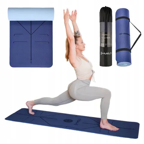 YM10 Mata Tpe Do Jogi Dark Blue Hms – zdjęcie 4