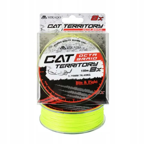 Mikado Cat Territory Octa Braid 0,70 150m fluo – zdjęcie 4
