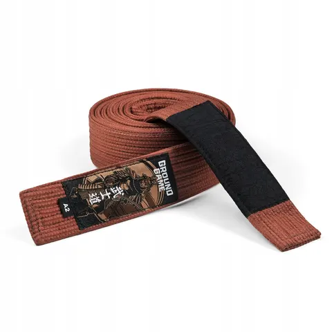 Pas do Bjj Ground Game Premium Brązowy r. A5 – zdjęcie 3