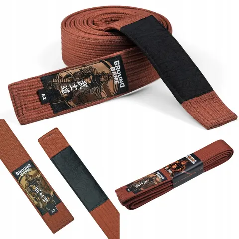 Ground Game Pas Premium Do Bjj Brown A3 – zdjęcie 2