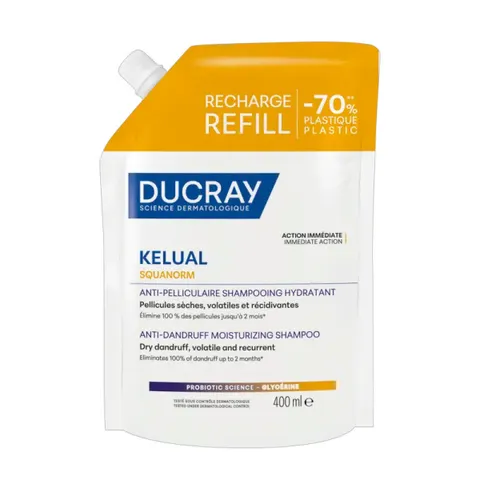 Ducray Kelual Squanorm Champú Caspa Seca Recarga 400 ml – imagen 5