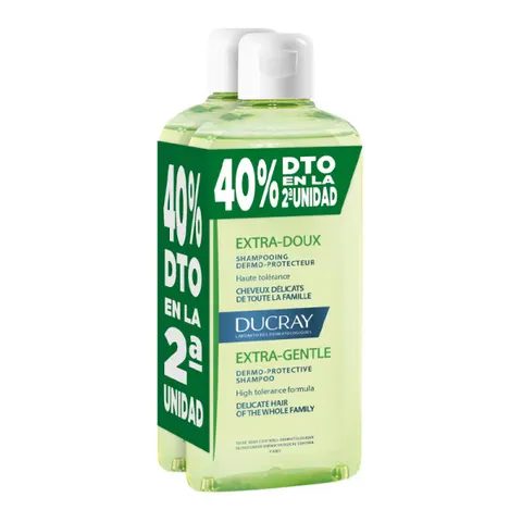 Ducray Equilibrante Champú Dermoprotector 2 x 400 ml – imagen 2