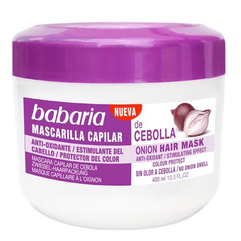 Babaria Mascarilla Capilar Cebolla 400ml – imagen 2