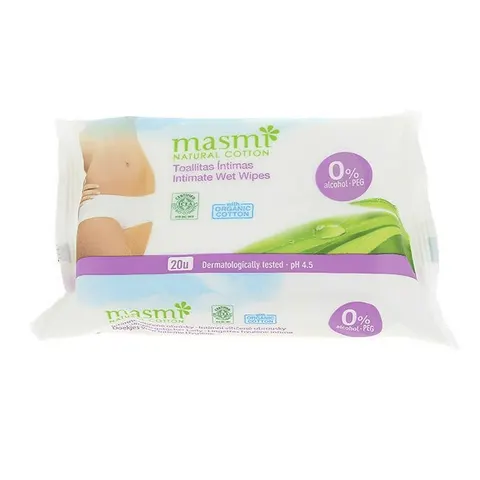 Masmi Toallitas Íntimas 0% Alcohol 20Uds – imagen 2