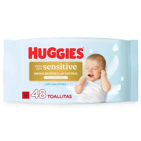 Huggies Extra Care Sensitive Toallitas 48 Uds – imagen 2