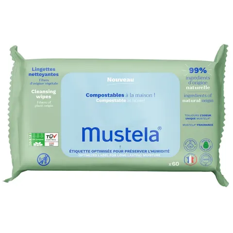 Mustela Toallitas Ecológicas 60 Uds – imagen 2