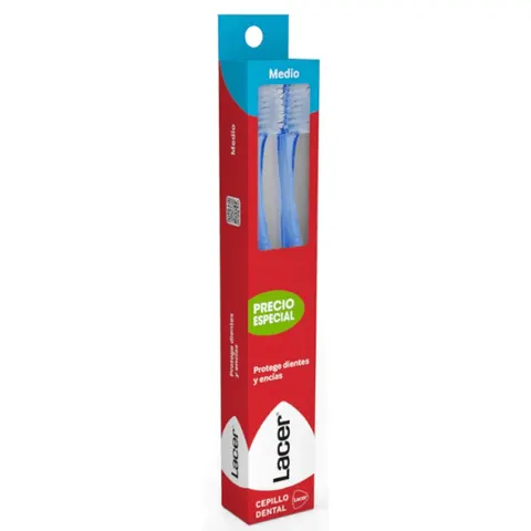 Lacer Technic Cepillo Dental Medio 2 uds – imagen 1