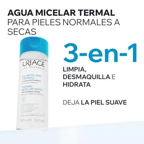 Uriage Agua Micelar Termal de 100ml – imagen 2