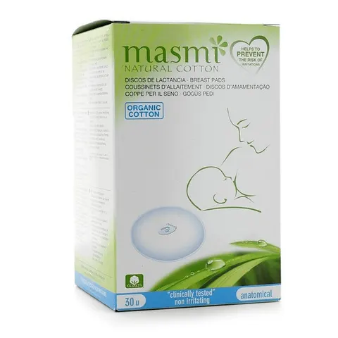 MASMI Discos de Lactancia Algodón 30 u – imagen 3