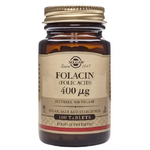 Solgar Folacín 400 mcg 100 comprimidos – imagen 2