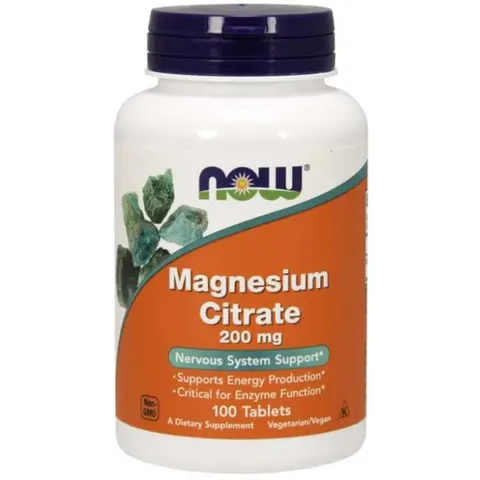 Now Magnesio Citrato 200 mg 100 comp – imagen 2