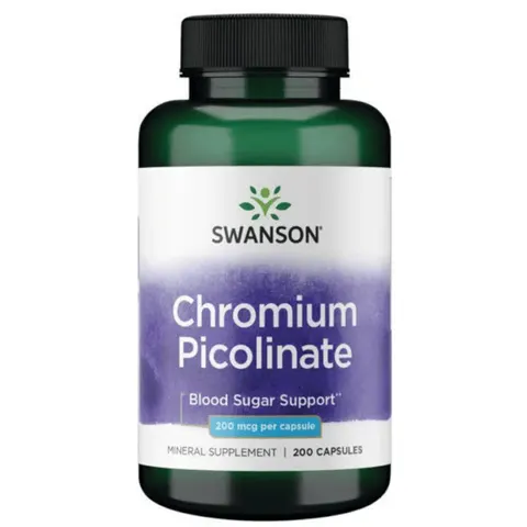 Swanson Picolinato de Cromo 200mcg 200 Cápsulas – imagen 2