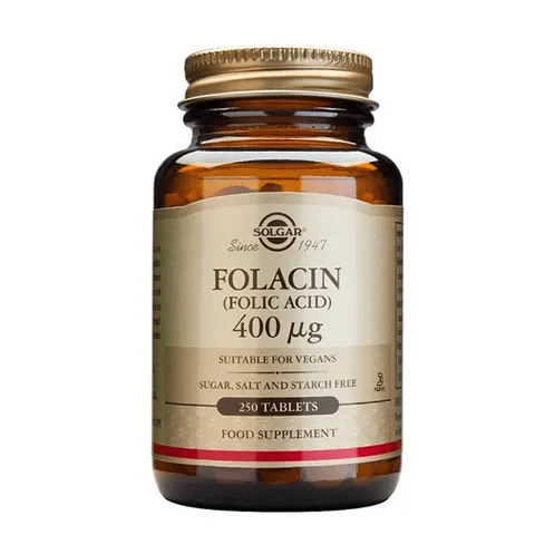 Solgar Folacín 400 mcg 250 Comprimidos – imagen 2