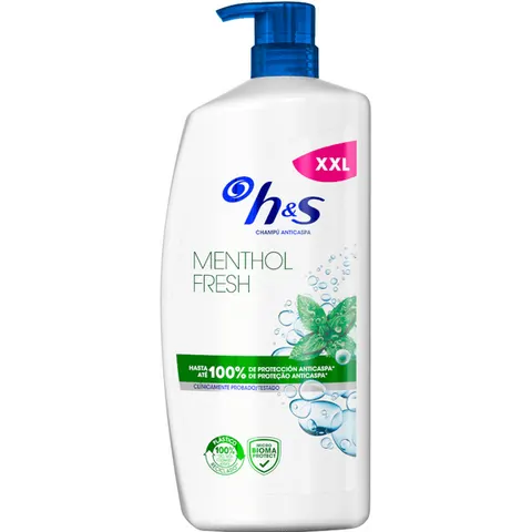 Head & Shoulders Menthol Fresh Champú Anticaspa 1000 ml – imagen 5
