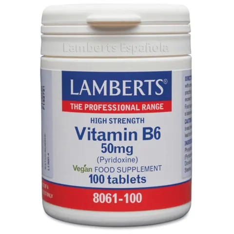 Lamberts vitamina b6 50 mg. 100 comp. – imagen 2