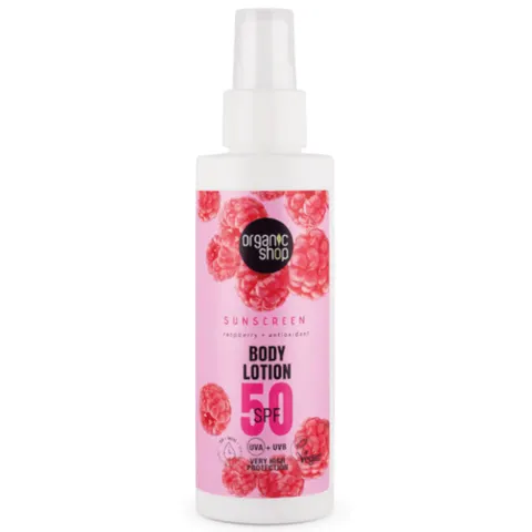 Organic Shop Raspberry Body Lotion SPF50 150ml – imagen 3