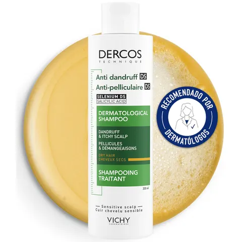 Vichy Dercos Technique Anticaspa DS Champú Cabello Seco 200ml – imagen 5