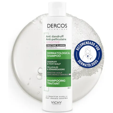 VICHY Dercos Champú Anticaspa Sensitive 200 ml – imagen 3