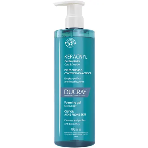 Ducray Keracnyl Gel Limpiador 400 ml – imagen 2