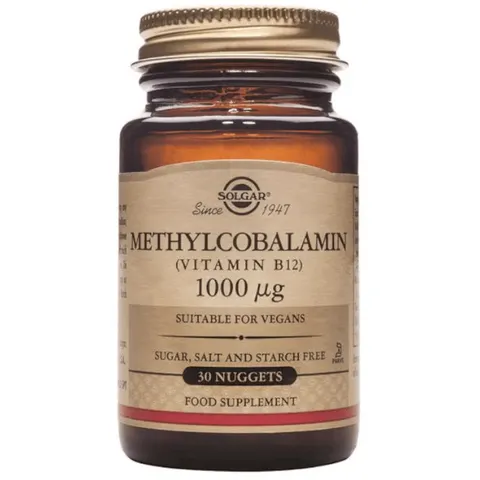 Solgar metilcobalamina (vit. b12 1000mcg.) 30comp.mastic. – imagen 2