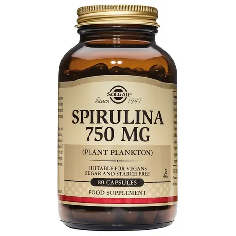 Solgar Espirulina 80 Cápsulas Vegetales – imagen 2