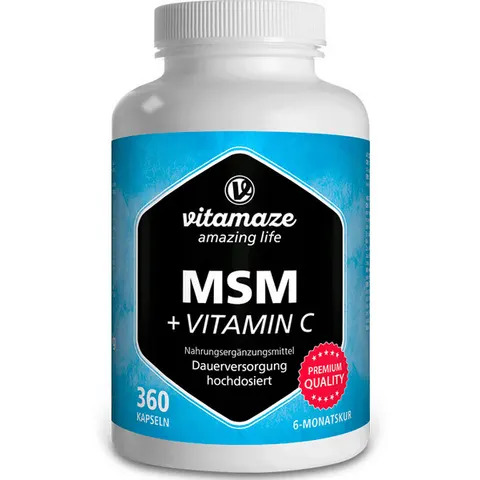 Vitamaze MSM + Vitamina C 360 Cápsulas – imagen 2