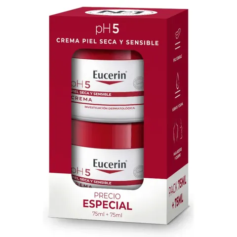Eucerin pH5 Crema Corporal 2x75 ml – imagen 2