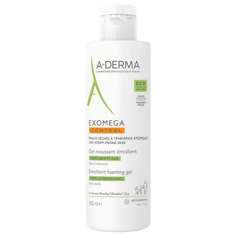 A-Derma Exómega Gel Espuma Emoliente 500ml – imagen 3