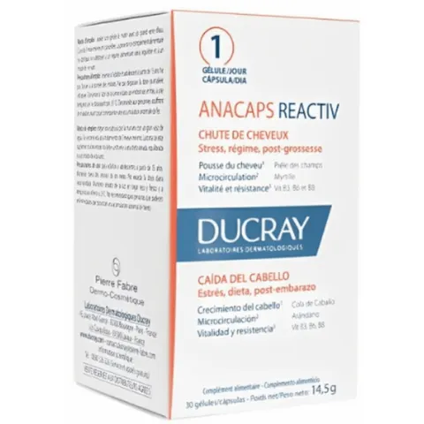 Ducray Anacaps Reactive 30 cápsulas – imagen 2