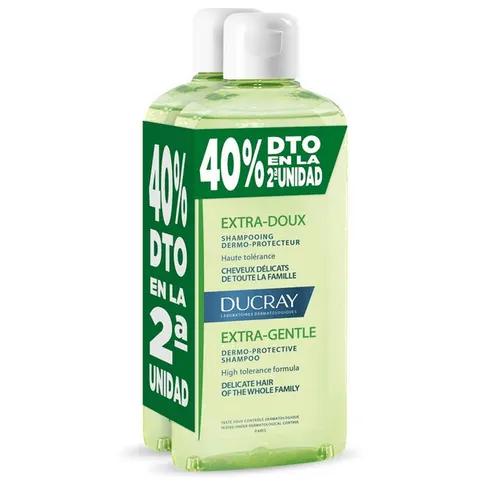 Ducray Champú Equilibrante Duplo 2x400ml – imagen 2