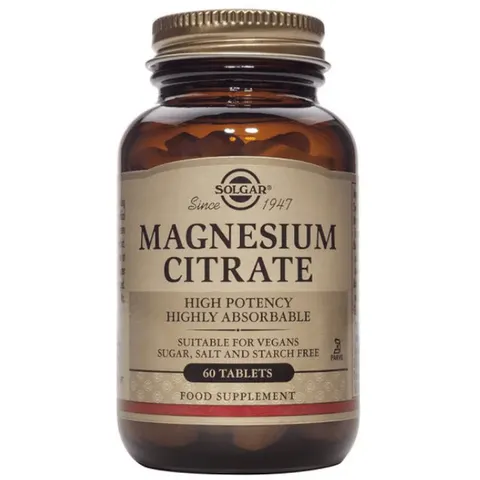 Solgar CITRATO DE MAGNESIO 60 Tabs – imagen 3