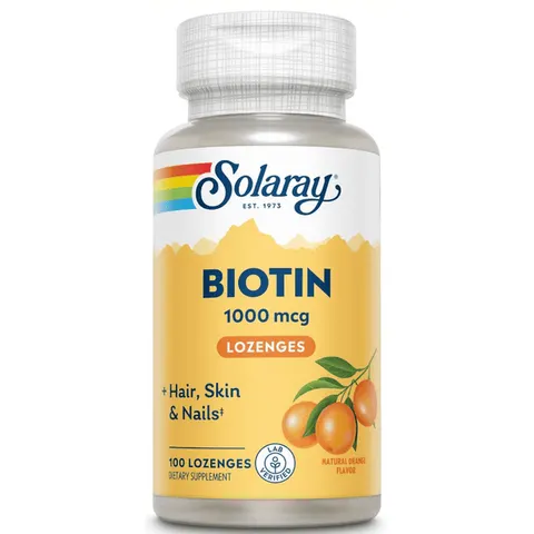 Solaray BIOTINA 1000mcg 100 Tabs – imagen 3