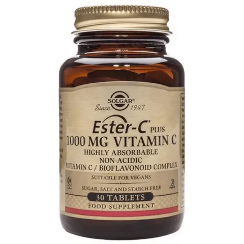 Solgar Ester-C 1000 mg Vitamina C 30 comp. – imagen 5