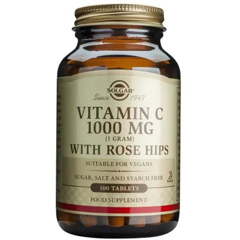Solgar Rose Hips C 1000mg 100 Comprimidos – imagen 5