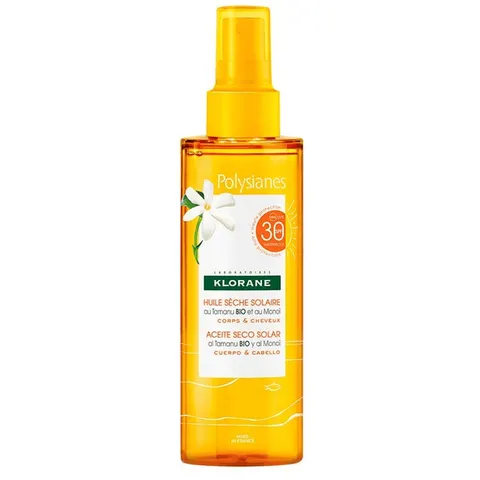 Klorane Polysianes Aceite Seco SPF30 200ml – imagen 3