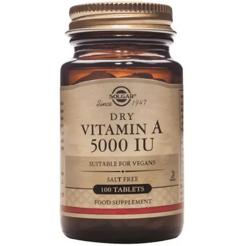 Solgar Vitamina A seca 5000 IU 100 cápsulas – imagen 4