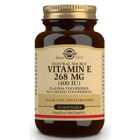 Solgar vitamina e 400iu (268mg) 50cap.blanda veg. – imagen 2