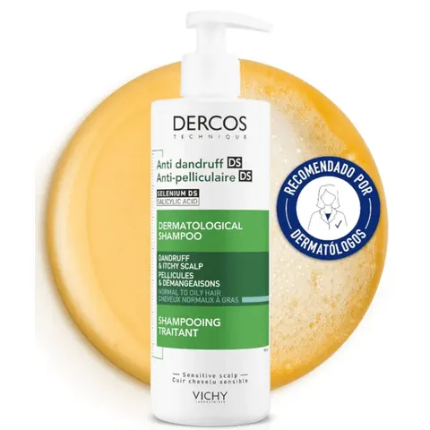 Vichy Dercos Champú Anticaspa Cabello Graso 400 ml – imagen 3