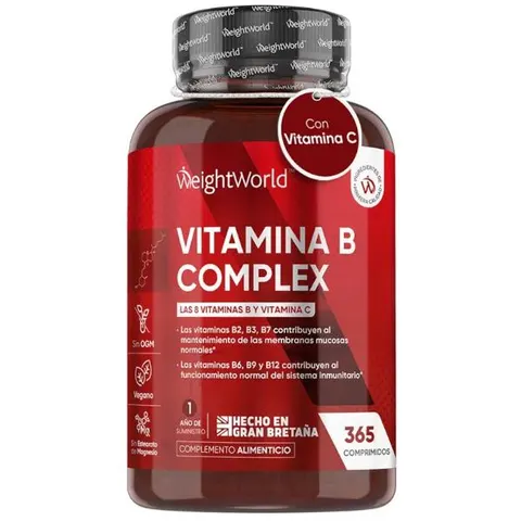WeightWorld Vitamina B Complex 365 Comprimidos – imagen 2