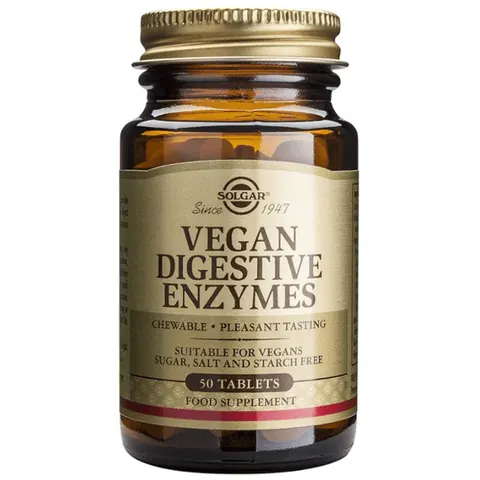 Solgar Vegan Enzimas Digestivas 50 Comprimidos – imagen 2
