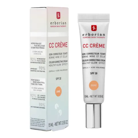 Erborian CC Cream Centella Asiática SPF30 Doré 15ml – imagen 2