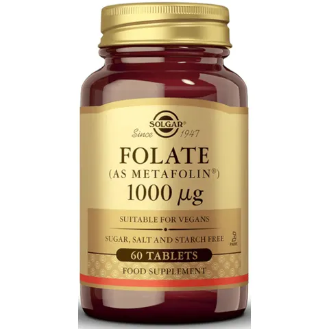 Solgar folato 1000mcg. 60comp. – imagen 3
