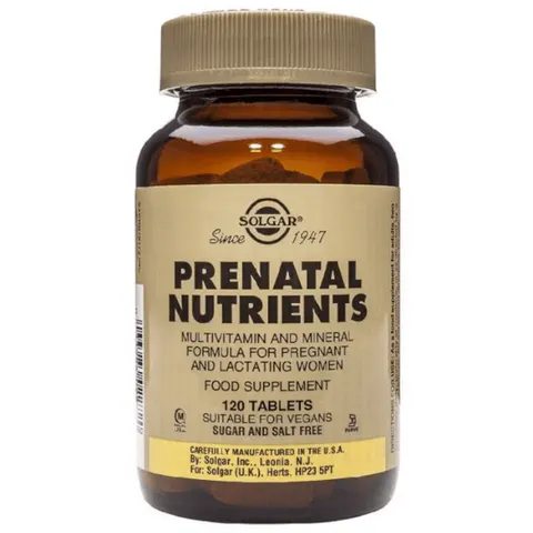 Solgar Prenatal Nutrients 120 Tabs – imagen 3