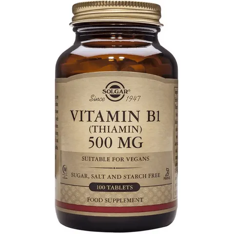 Solgar Vitamina B1 500mg 100 Comprimidos – imagen 2