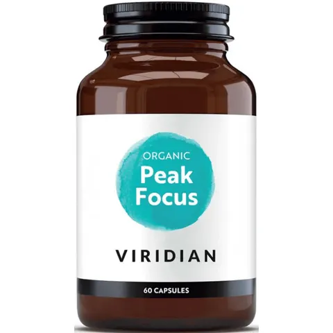 VIRIDIAN Peak Focus Bio 60 caps – imagen 2
