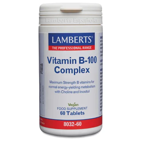 Lamberts VITAMIN B-100 COMPLEX 60 Tabs – imagen 3